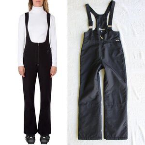 FERA stretch ski snowboard Bibs overalls insulated black snow pants britches 8